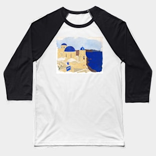 Santorini, the Greek jewel of Aegean Sea Baseball T-Shirt